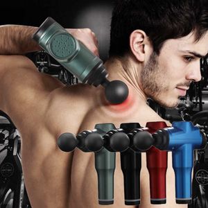 6 vitesses 5 têtes Muscle Vibration Relaxer Fitness Equipment Body Relax Fascia Gun Therapy Massager Vibrator 0209