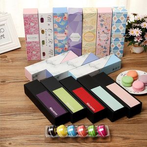 6 rasters macaron verpakking box prachtig verpakt bruiloft cake opslag biscuit papier boxs bakvormen decoratie bakken accessoires