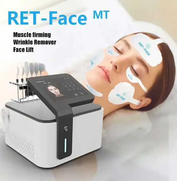 Masseur facial complet à 6 poignées, impulsion magnétique, chauffage RF, raffermissement de la peau du visage, EMS, Stimulation musculaire du visage, augmentation du collagène par microcourant