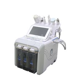 6 Handvatten in één Machine Microdermabrasie Dermabrasie Peeling Machine Spa Facial Skin Pore Cleaning Dark Circles Machine