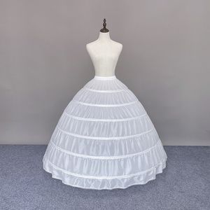 Petticoats Rok zes stalen Gabon vergrote petticoat trouwjurk bekleed met visgraat stalen ring gezwollen
