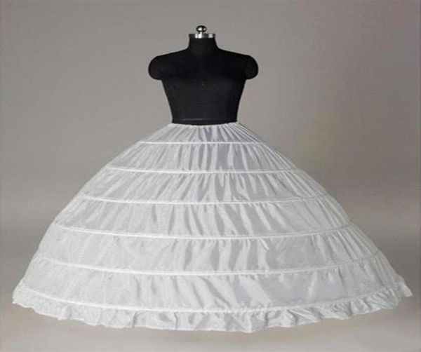 6 enagua de aros vestido de bola vestidos de novia Slip Crinoline enagua nupcial Layes Underskirts Crinolines para quinceañera formal P4283073