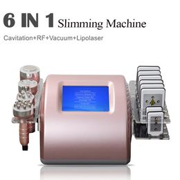 6 In 1 40k ultrasone cavitatiemachine Vacuüm Body Massager Slankerend anti-cellulitische radiofrequentie Heffen schoonheidsapparaat
