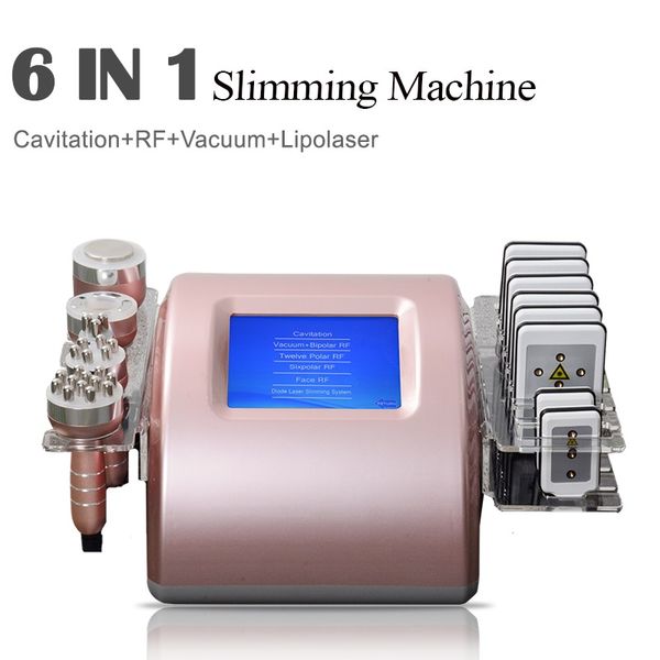 Machine à Cavitation ultrasonique 6 en 1 40K, masseur corporel sous vide, amincissant, Anti-cellulite, dispositif de beauté de levage à radiofréquence