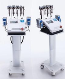 6 en 1 40K Máquina de adelgazamiento por cavitación por liposucción ultrasónica Tripolar Sixpolar Bipolar Vacuum Rf Machine Dhl9992088