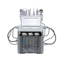 6 in 1 Schoonheidsinstrument Zuurstof Jet Microdermabrasie Dermabrasie RF Spa Gezichtsmachine Vacuüm gezicht Water Hydro Diamant Peeling Huishoudelijke schoonheidsapparatuur