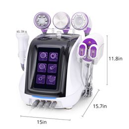 6 en 1 machine de cavitation liposuccion sous vide ultrasonique multipôles RF lipo laser corps sculptant la peau serrant l'équipement de beauté