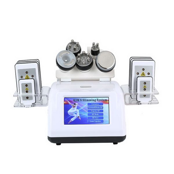 6 EN 1 Cavitation Radiofréquence Corps Façonner La Perte De Poids 40K Ultrasons Vide Bipolaire RF Liposuccion Lipo Laser Minceur Machine Salon Usage Domestique