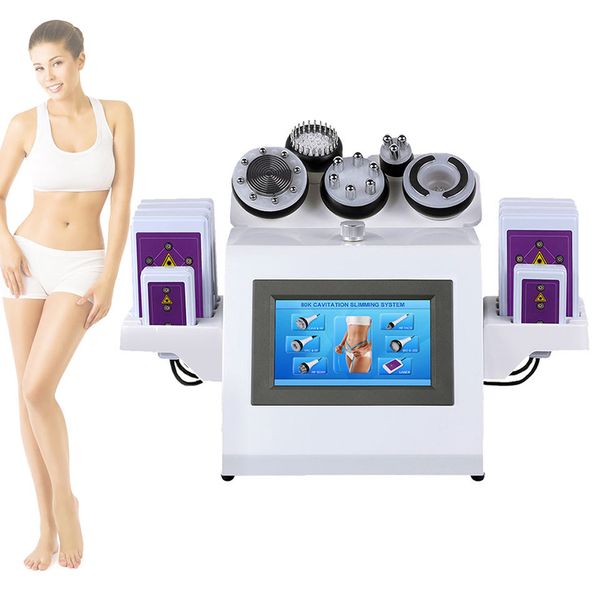 6 en 1 cavitation amincissant la machine de beauté 650nm lipolaser tripolaire rf vide photon poids réduire la perte de graisse radiofréquence soins de la peau lifting du visage élimination des rides