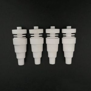 6 en 1 pointe d'ongle en céramique clou sans dôme universel 10mm 14mm 18mm mâle femelle accessoires de fumer Banger Nail Dab paille pour Dab Rig Bongs