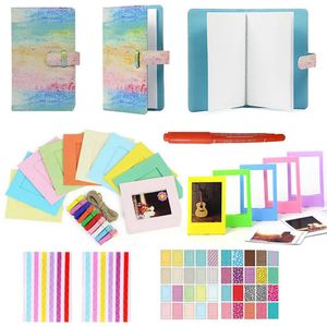 6 po en 1 kit de bundle coloré Ensemble accessoire pour Instax Mini 9 8 7s 70 90 25 Film Camera Assortid Pack de cadres d'album 231221