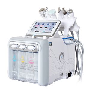 6 en 1 Diamant Hydrodermabrasion Microdermabrasion Bio Radio Fréquence Oxygène Nettoyage Du Visage Pore Ultrasons Peau Épurateur Soins Machine