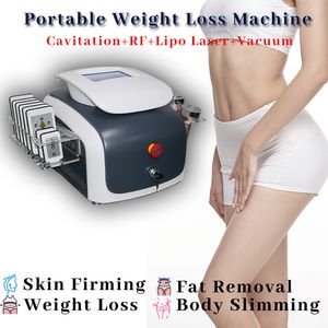 6 en 1 RF Cavitation Machine Corps Fat Massage Lipolaser Diode Lipo Laser Cellulite Enlèvement Fesses Traitement Non Invasif