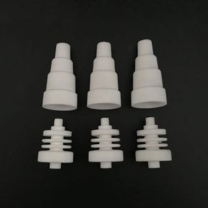 6 en 1 Accesorios para fumar clavos de cerámica sin domo 10 mm 14 mm 18 mm Puntas de clavos Macho Hembra Conjunto Dab Straw Mini NC Kits Grado alimenticio para Dab Rig Glass Bong Tubería de agua