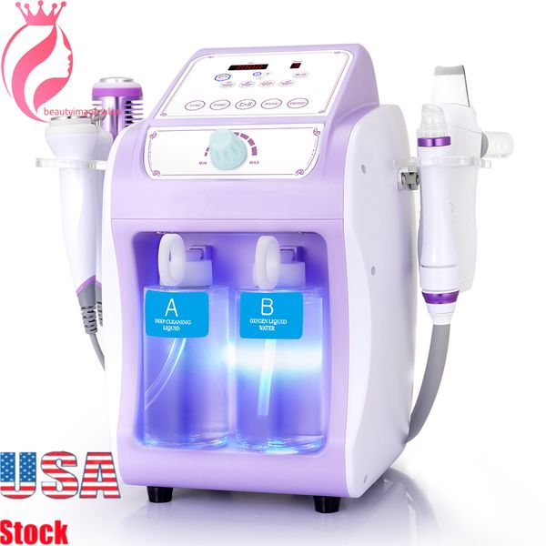 Machine faciale 6 en 1 H2O2 Hydra Dermabrasion Peeling RF Bio-lifting Spa eau Microdermabrasion