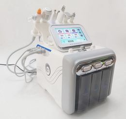 6 EN 1 Hydra Dermabrasion Machine Ultrasons RF Épurateur De Peau Marteau Froid Microdermabrasion Eau Dermabrasion Hydro Machine Faciale