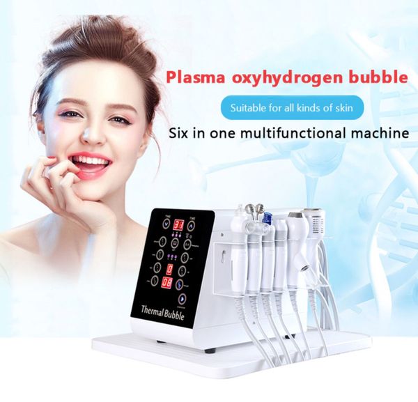 6 en 1 Hydra Water Dermabrasion Facial Hydra Water Faciales Ultrasónico Cara Piel Rodillo Facial Máquina de limpieza profunda