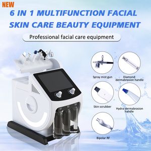 Machine de Dermabrasion à l'hydrogène et à l'eau hydratante 6 en 1, épurateur de peau du visage, élimination des points noirs, dispositif de blanchiment de la peau