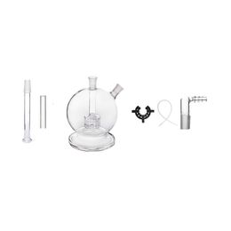 6 en 1 Kit verre 14mm Mega Globe Flat Earth Version Verre Eau Bong Pipe Dab Rig Avec Base