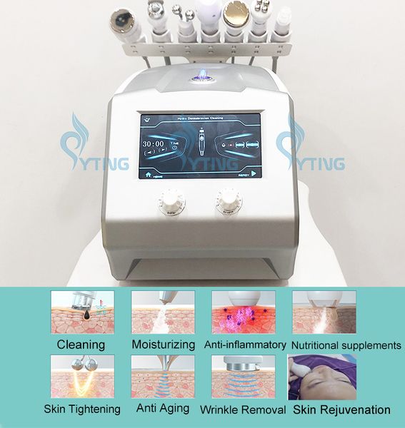 7 en 1 Microdermabrasion Skin Deep Cleansing Hydro Facial Machine Oxygen Mesotherapy RF Skin Lifting Beauty Machine Hydro Dermabrasion