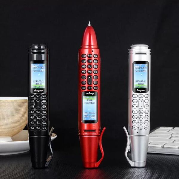 6 in 1 Multifunktions -Stift -Handys Taschenlampe Mini Tragbare Taschenlampen Miniatur Bluetooth Dialer MP3 -Kamera Mobile Unicom Backup Small Handy