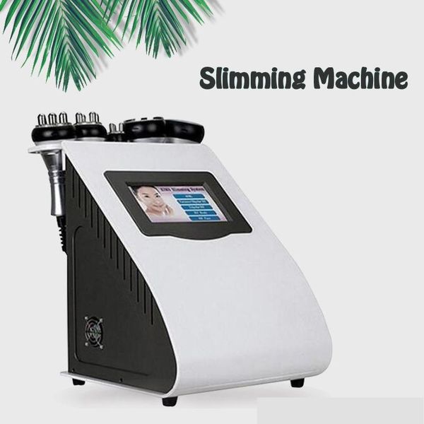 6 en 1 nueva máquina de adelgazamiento de cavitación de liposucción ultrasónica 40K máquina de RF de vacío bipolar Sixpolar tripolar de alta calidad por envío aéreo
