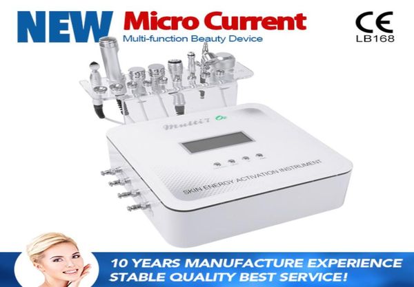 6 in 1 Pas de machine à mésothérapie à l'aiguille multifonction avec le refroidissement de glace bio galvanique oxygène RF Microdermabrasion Face Le soulèvement des rides 9370150