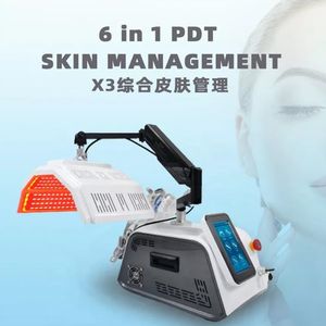 6 In 1 PDT LED LED Red Light Therapy Facial Mask Skin Herjuvenatiemachine Diepe reiniging Hydra Microdermabrasion Machines Wrinkle verwijdering Anti-acne spa-apparatuur