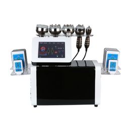 6 in 1 draagbare ultrasone cavitatie vacuüm radio frequentie lipo laser afslank machine voor salon
