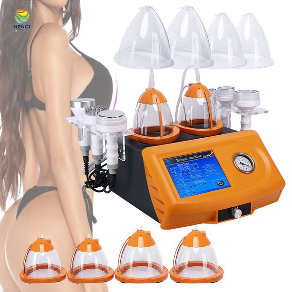 Rouleau de ventouses sous vide RF 6 en 1 système d'amincissement masseur de visage appareil de massage du sein équipement à ultrasons