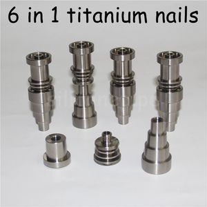 Roken 6 in 1 Titanium Nail 10mm14mm18mm Mannelijke Of Vrouwelijke Banger Voor glas asvangers Waterleidingen dabber gereedschap