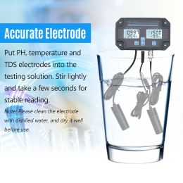 6 en 1 TUYA Wifi Quality Detector PH / EC / TDS / SALT / S.G / TEMPERTER METER ALARK ALARM DIGILE DIGITAL Quality Analyzer