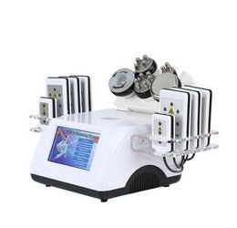 6 in 1 ultrasone cavitatie RF huidverstrakking apparatuur lipo laser lichaam afslanken vet reductiemachine