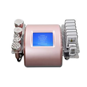 6 en 1 cavitation ultrasonique amincissant la machine 40k fréquence radio sous vide 8 pads laser lipo diode LLLT lipolyse 635nm 650nm corps façonnant la perte de poids