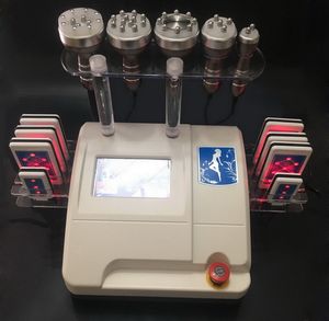 Machine de cavitation à ultrasons 6 en 1 40K Lipolaser à cavitation ultrasonique RF Vaccum amincissant la perte de poids du corps Cavi Lipo Contouring pour salon de spa