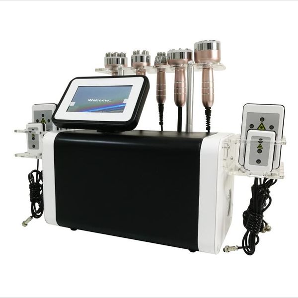 6 Ultrasound Cavitation d'ultrasons Minceur Machine Lipolaser Ultrasonic RF Vaccum Perte de poids corporel Cavi Lipo Contouring Matériel