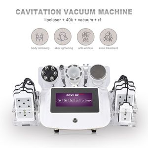 Máquina de adelgazamiento por cavitación por ultrasonido portátil 40K Lipolaser ultrasónico RF Vacío Pérdida de peso corporal Cavi Lipo Máquinas de contorno