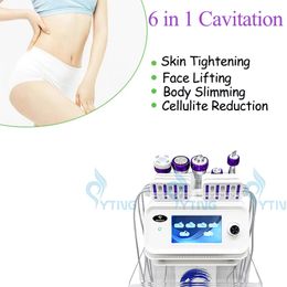 6 en 1 ultrasons RF Face soulevant la peau serrandant la peau d'élimination des graisses Machine de cavitation du corps lipolaser