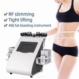 6 en 1 ultrasons RF Lipo Laser 40K ultrasons Cavitation Lipolaser perte de poids corps minceur Machine système de Cavitation sous vide