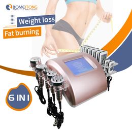 6 IN 1 Uniosetion 40k cavitatie RF Vacuüm Koude Foton Micro Huidige LLLT Lipo Laser 5mw Afslanken machine Beeldhouwen Voor Salon Gebruik