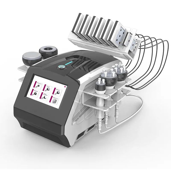 6 en 1 Machine de minceur de cavitation sous vide RF 80k 40k Lipo Laser Body Shaper Beauty Equipment Salon