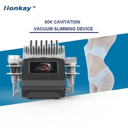 7 in 1 vacuüm 80K cavitatie afslank machine ultrasone liposuctie lipo laser multipolar rf hoogfrequente vetverbranding huid strakker anti-rimpel gezondheidsmachine