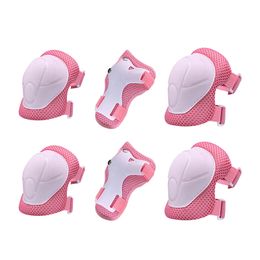 6 IN1 ÉQUIPEMENTS SPORTS POUR LES ENFANTS PROTECTION KNEEPAD Couping en ligne Skate Protective Gear Girls Boys Skateboard Cycling Guards 231227