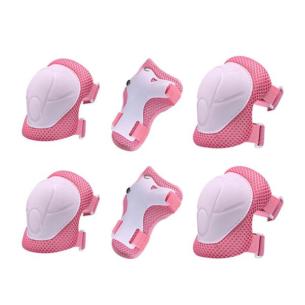 6 IN1 Riding Sports for Kids Protection Knepad Climbing Skate en línea Equipo de protección Girls Boys Skating Cycling Wrist Guards 2312227