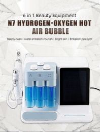 6 in1 Kleine Bubble Zuurstof Jet Schil Gezicht Schoonheid Apparatuur Peeling Huid Witter Anti-rimpel Hydraterende Huidverzorging machine