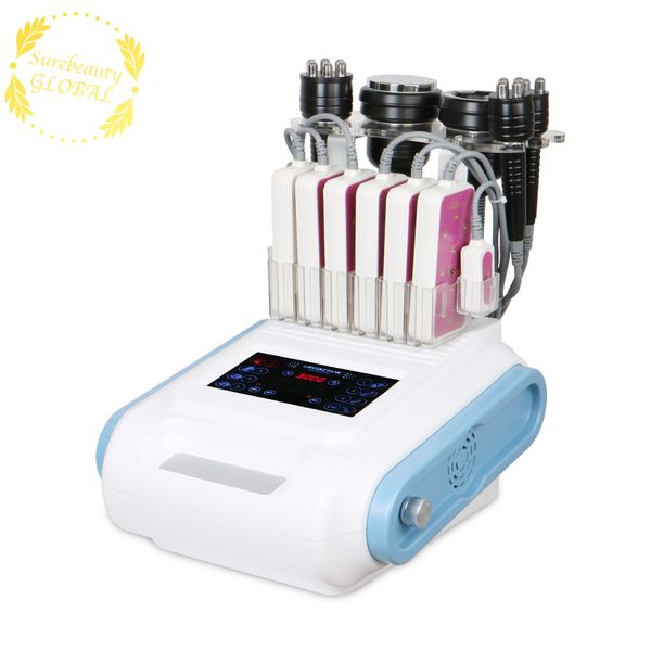 6 In1 Unoisetion Cavitación 2.0 Adelgazamiento corporal 3D RF Eliminación de grasa Vacío Radiofrecuencia Celulitis Reducir Máquina de belleza para el cuidado facial multipolar