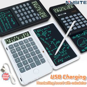 Calculatrice de 6 pouces USB LCD Tablette portable Portable Rechargeable Drawing Boad Office Office Handwriting Notebook for School and Working