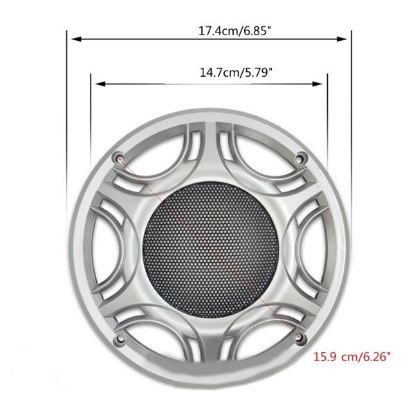 Enceinte de plafond de voiture de 6 pouces enceinte grill enceinte nette couverture de protection nette