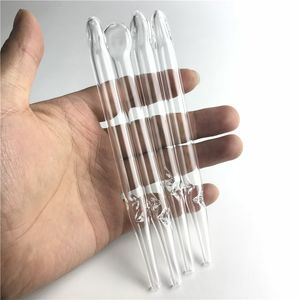 6 pulgadas Flat Top Quartz Rig Sticks Mini Nector Collector Stick Filter Tips Fumar Cuarzo Tubo de paja Titular de cigarrillo