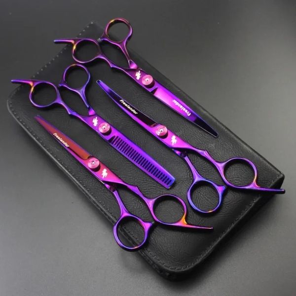 Ciseaux de cheveux de 6 pouces Hair Finage coupe Clipper Barber Ciseaux Ciscaillers Cisqueurs professionnels Baborber Coiffage Cisqueurs Cisseurs Shears pour les coiffeurs